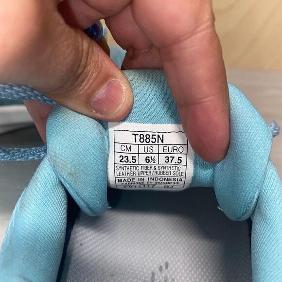 Asics FuzeX Adapt T885N Porcelain Blue Women's 6.5 - Picture 9 of 10